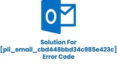 Methods to fix pii email cbd448bbd34c985e423c Error
